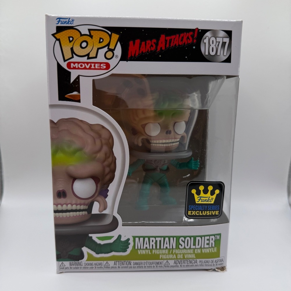 Funko Pop Mars Attacks Martian Soldier 1877 Specialty Series Exclusive Vinyl